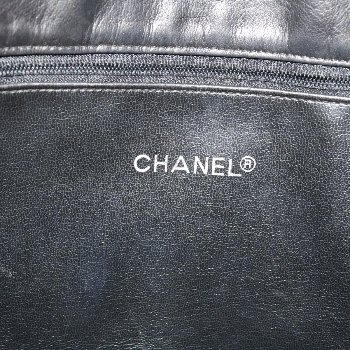 Chanel Cabas, Black, Leather, backpack