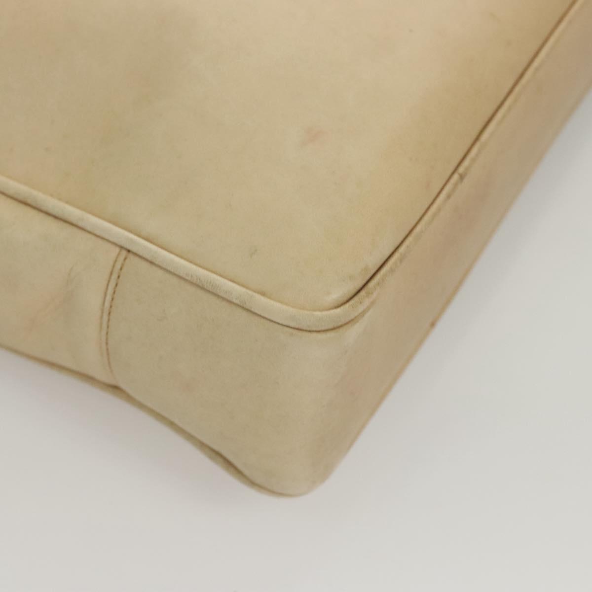 Chanel Coco Mark, Beige, Leather, shoulder