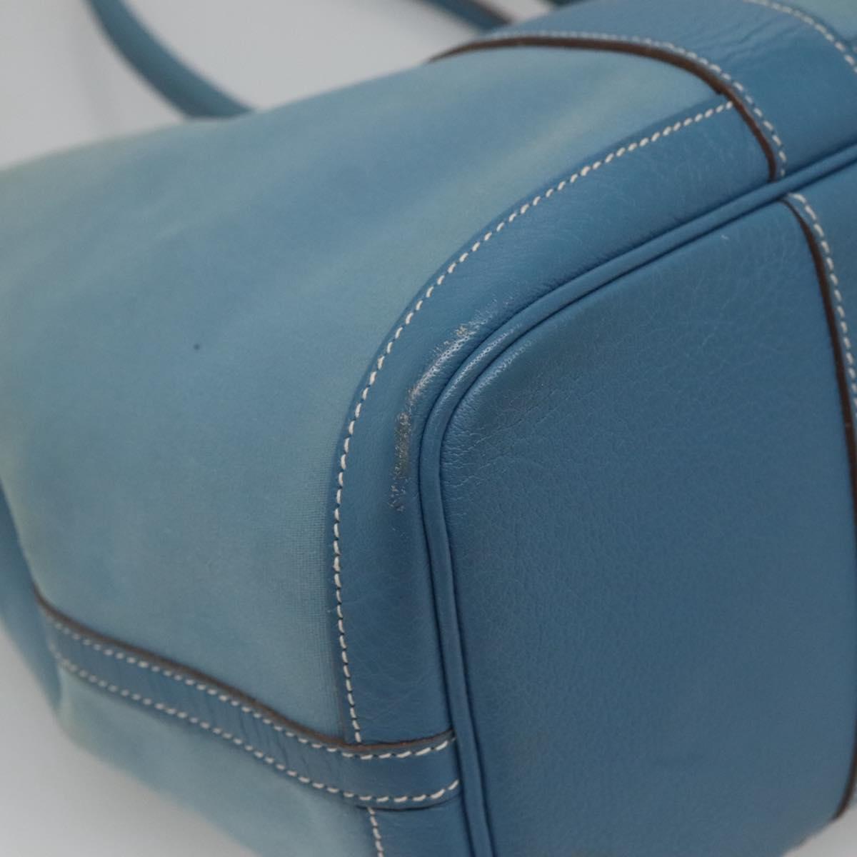 Hermès Garden Party, Blue, Canvas, tote