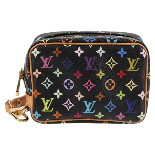 Louis Vuitton Wapity, Black, Canvas, clutch