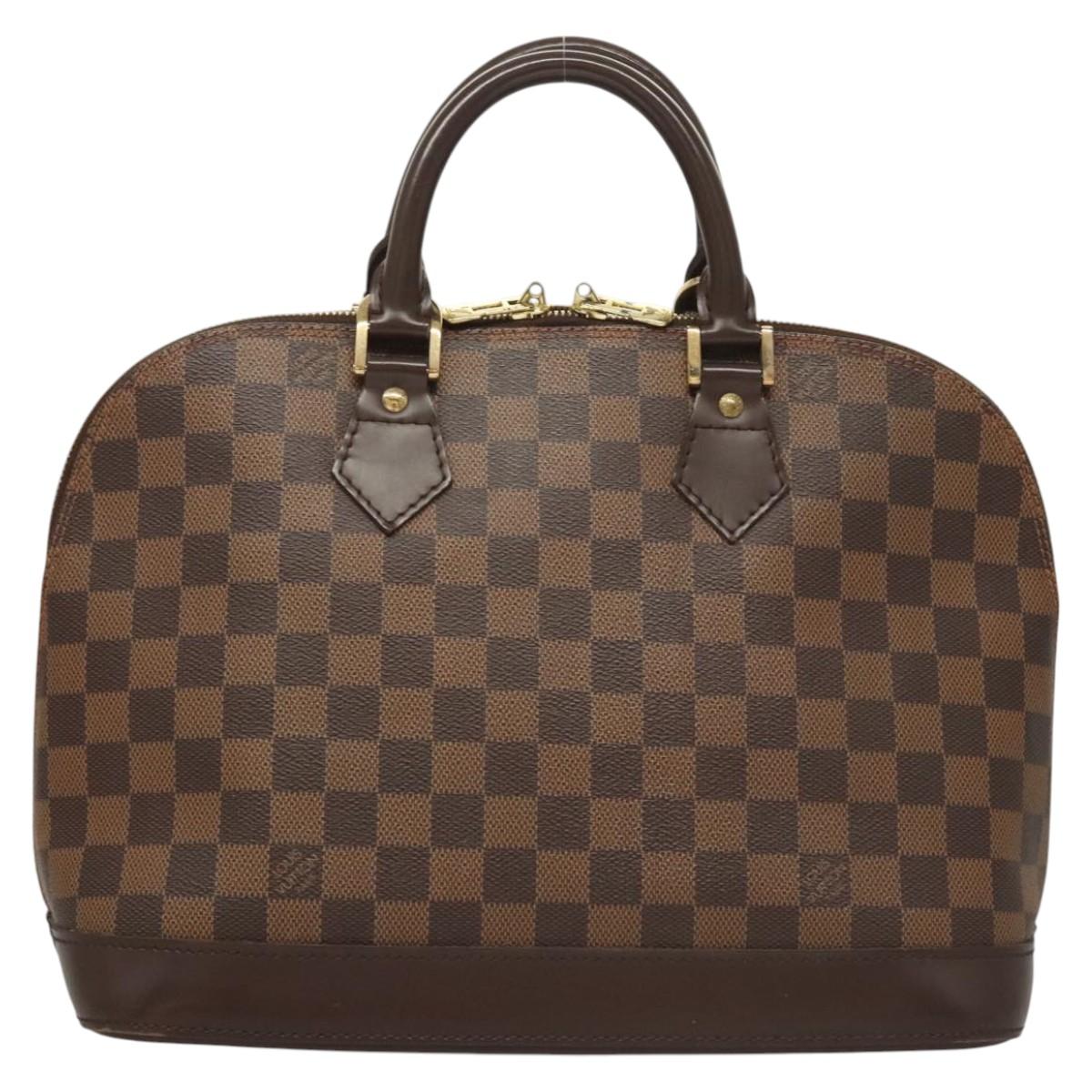 Louis Vuitton Alma BB, Brown, Canvas, handbag