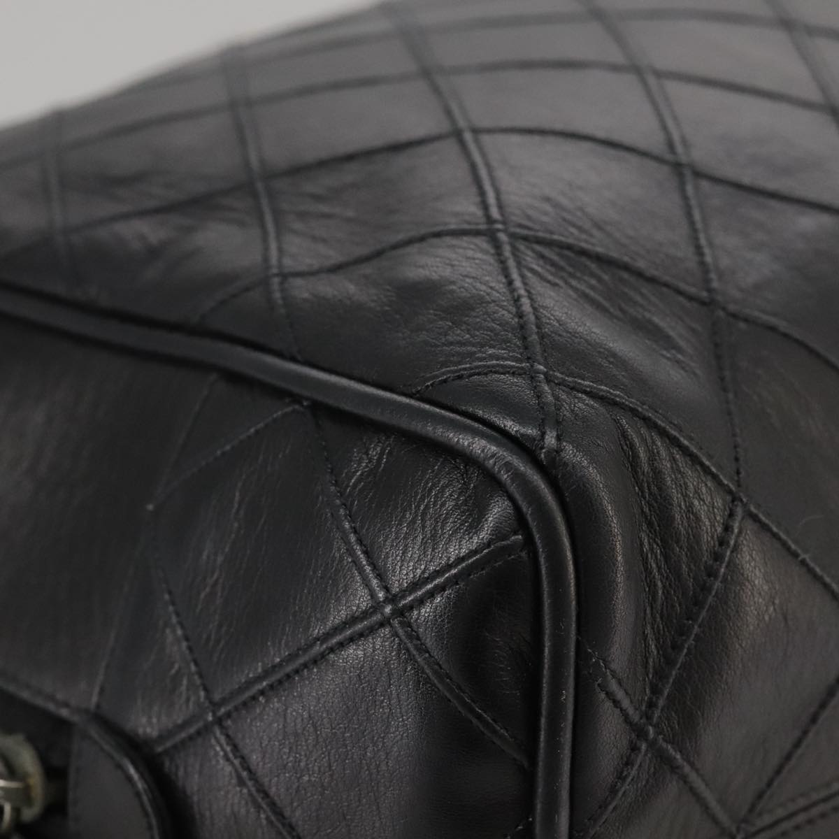 Chanel Camera, Black, Leather, shoulder