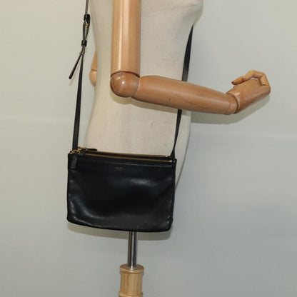 Céline Trio, Black, Leather, shoulder
