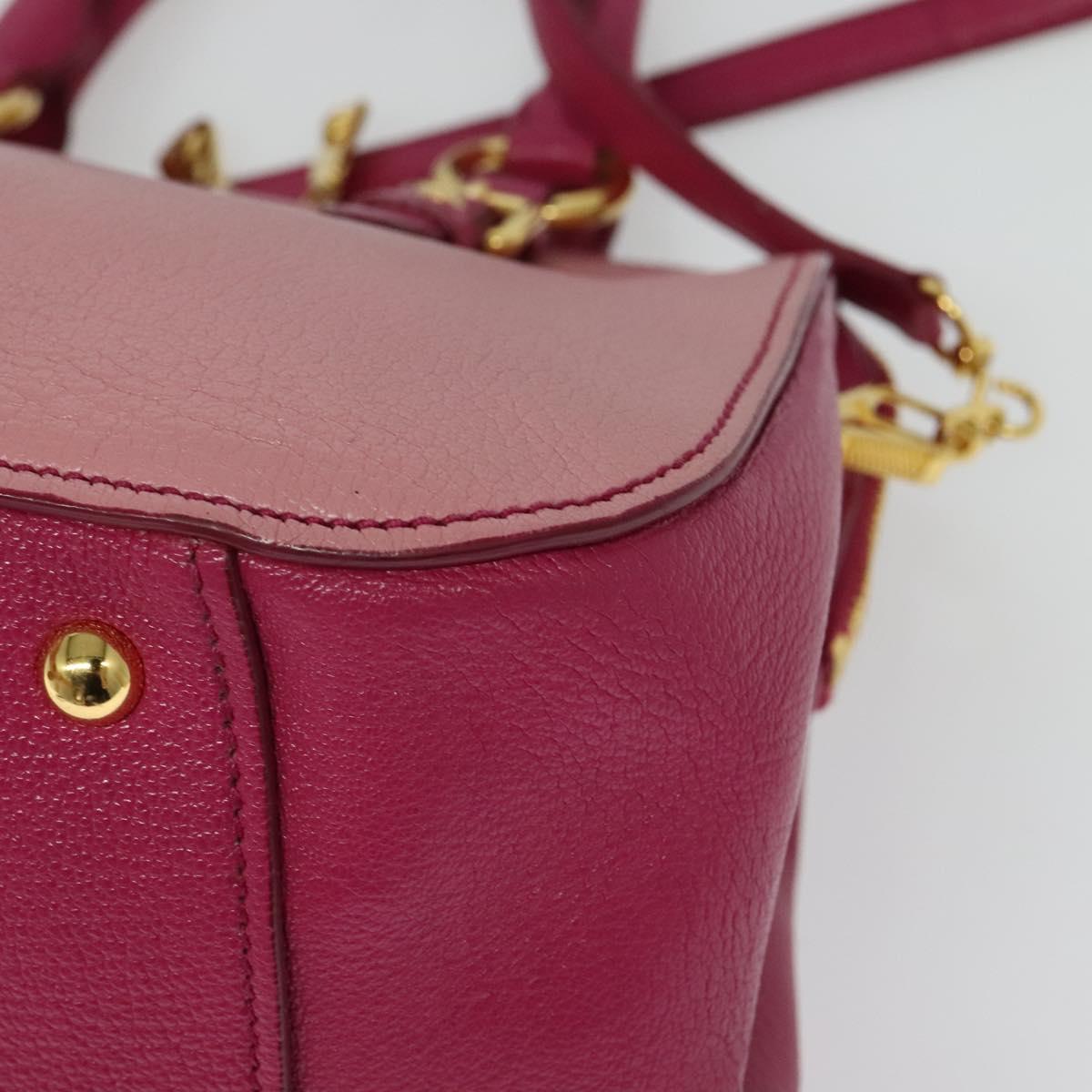Miu Miu Madras, Pink, Leather, handbag