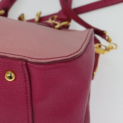 Miu Miu Madras, Pink, Leather, handbag