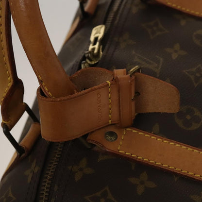 Louis Vuitton Keepall 60, Brown, Canvas, travel