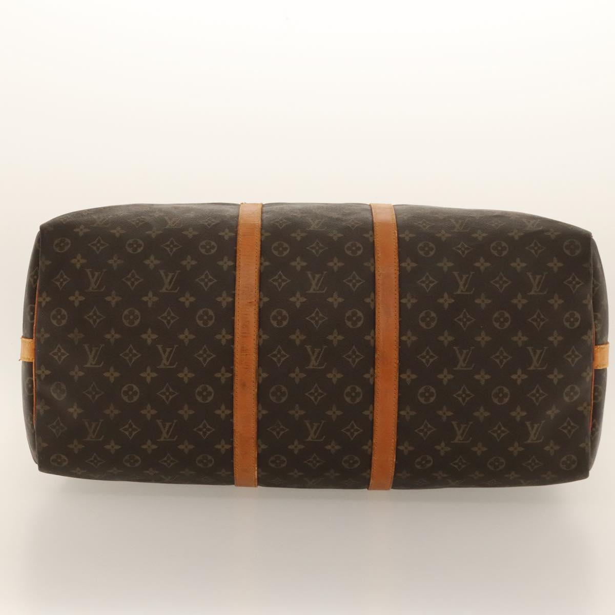 Louis Vuitton Keepall Bandoulière 60, Brown, Canvas, travel