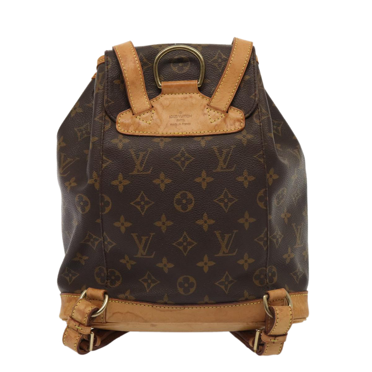 Louis Vuitton Montsouris, Brown, Canvas, backpack