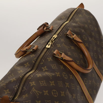 Louis Vuitton Keepall 55, Brown, Canvas, travel