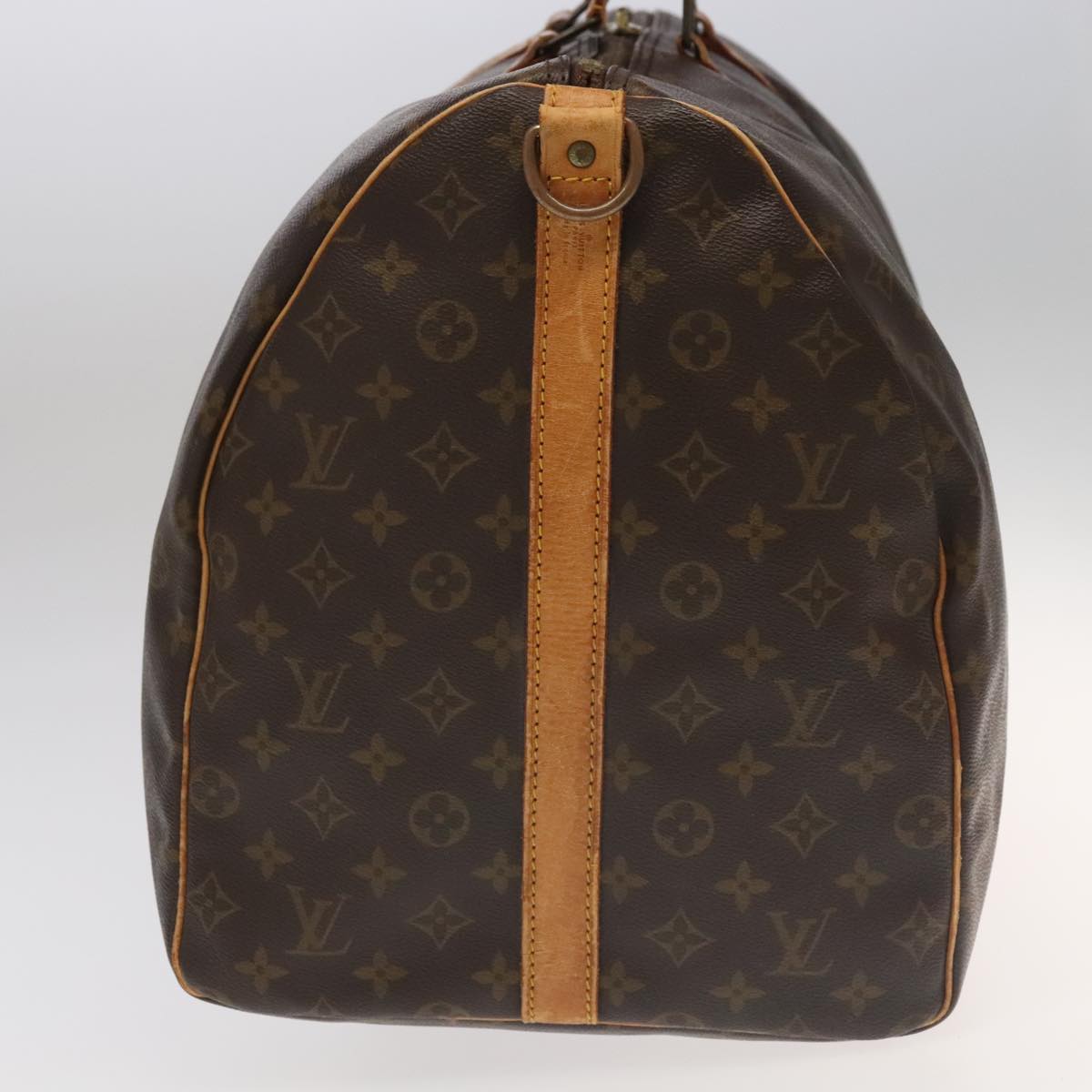 Louis Vuitton Keepall Bandoulière 60, Brown, Canvas, travel