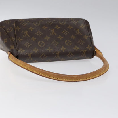 Louis Vuitton Mini looping, Brown, Canvas, shoulder