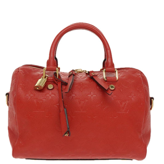 Louis Vuitton Speedy bandoulière 25, Red, Leather, handbag