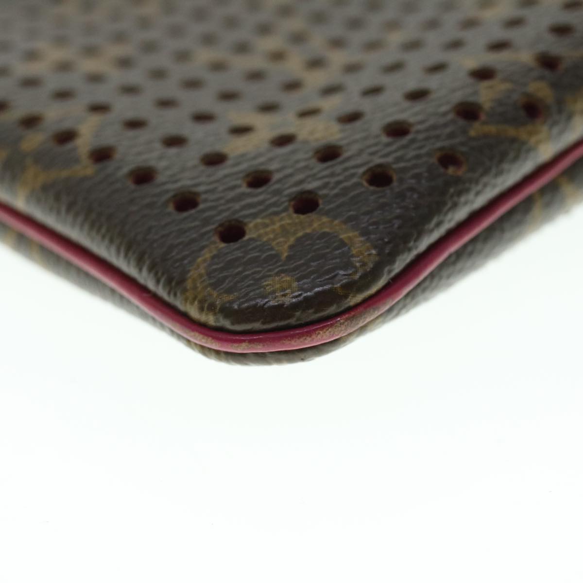 Louis Vuitton Pochette Plat, Brown, Canvas, clutch