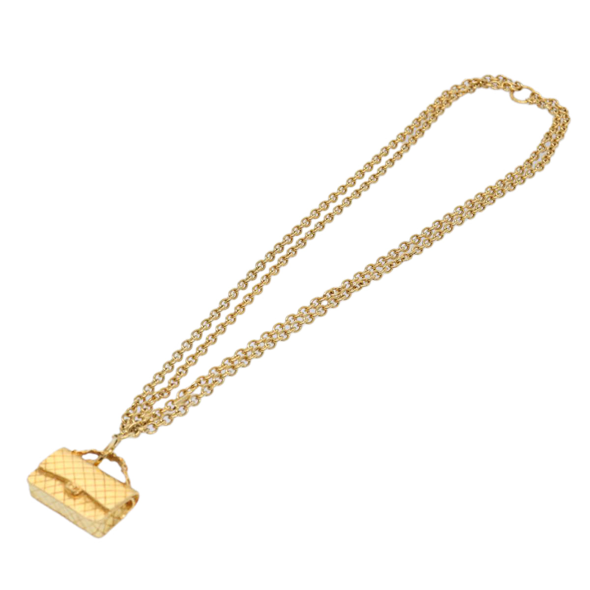 Chanel Matelassé, Gold, Metal, necklace