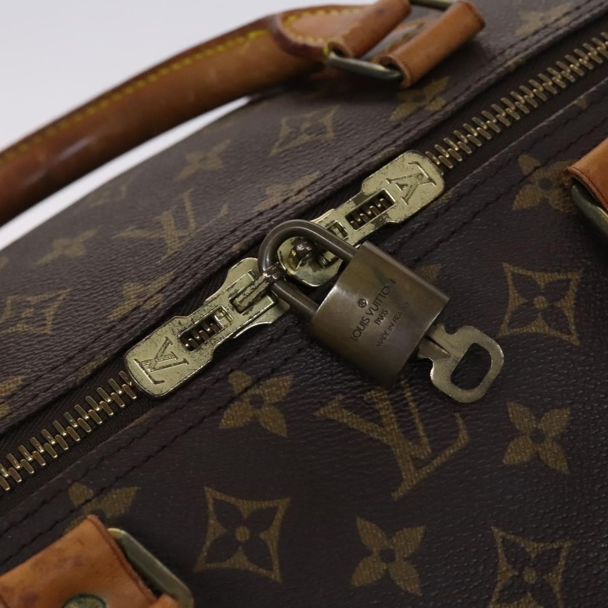 Louis Vuitton Keepall 60, Brown, Canvas, travel