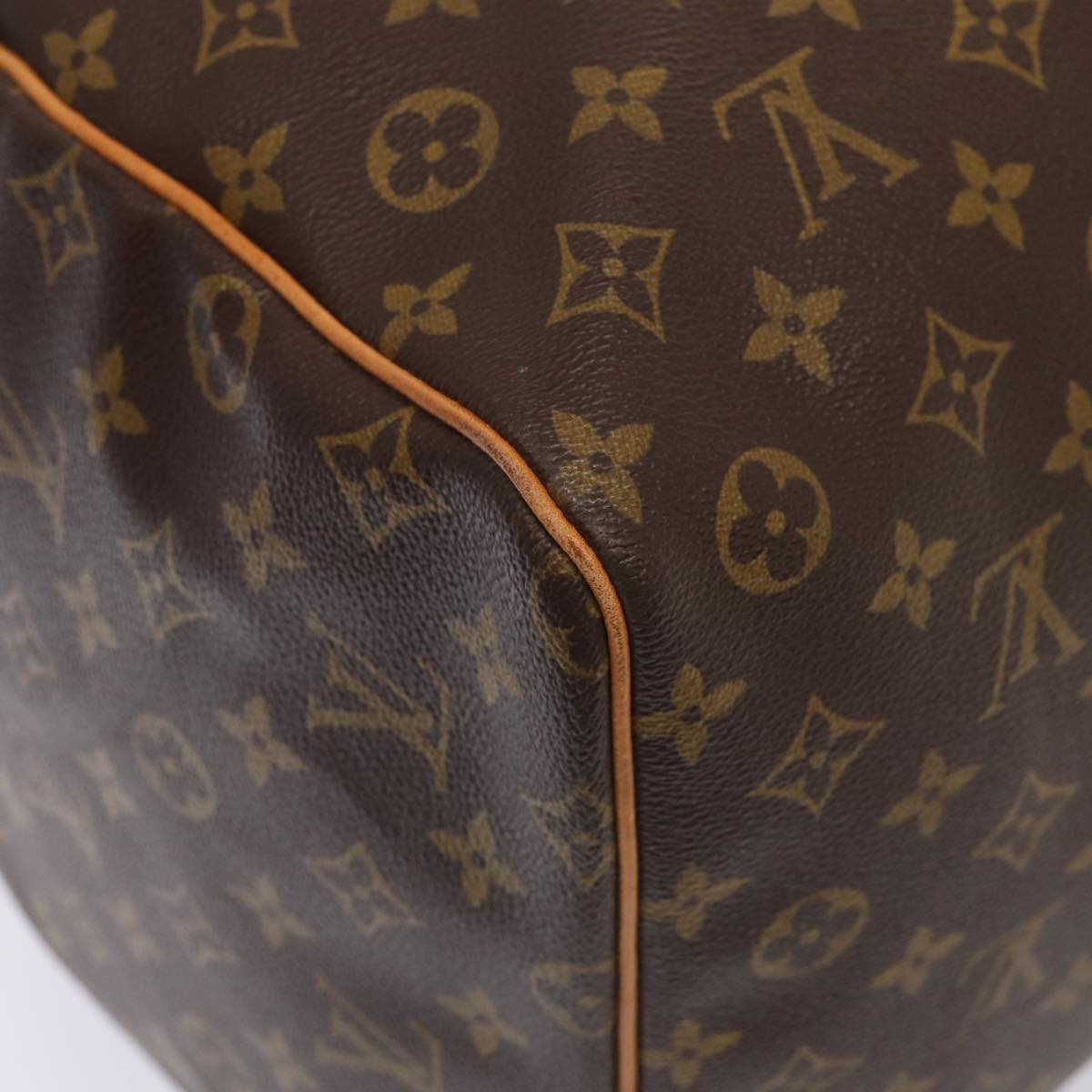 Louis Vuitton Keepall 60, Brown, Canvas, travel