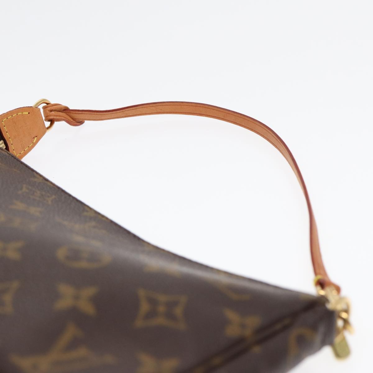 Louis Vuitton Pochette Accessoire, Brown, Canvas, clutch