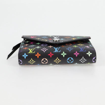Louis Vuitton Victorine, Black, Canvas, wallet