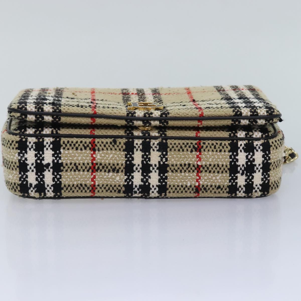 Burberry Nova Check, Gold, Canvas, shoulder