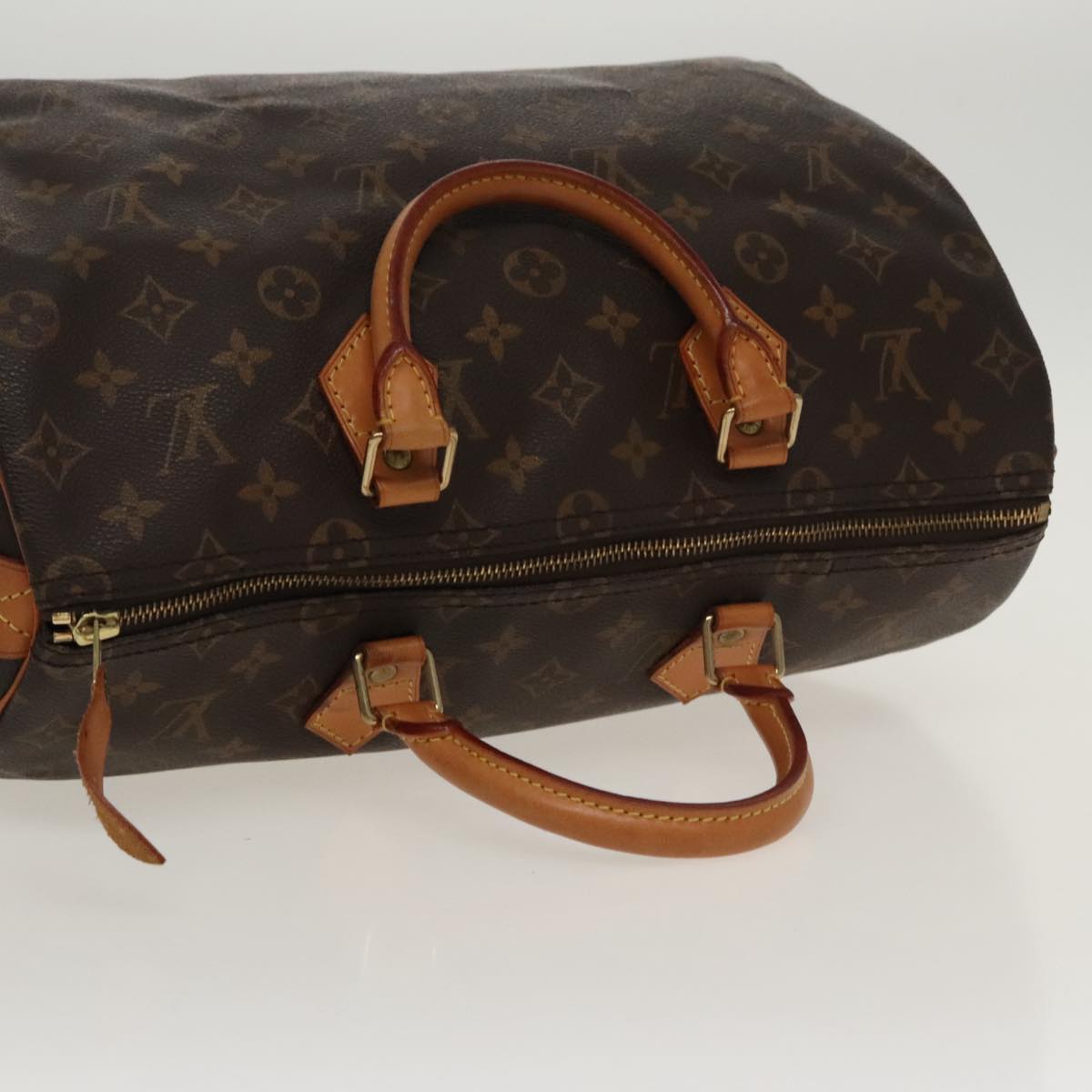 Louis Vuitton Speedy 35, Brown, Canvas, handbag