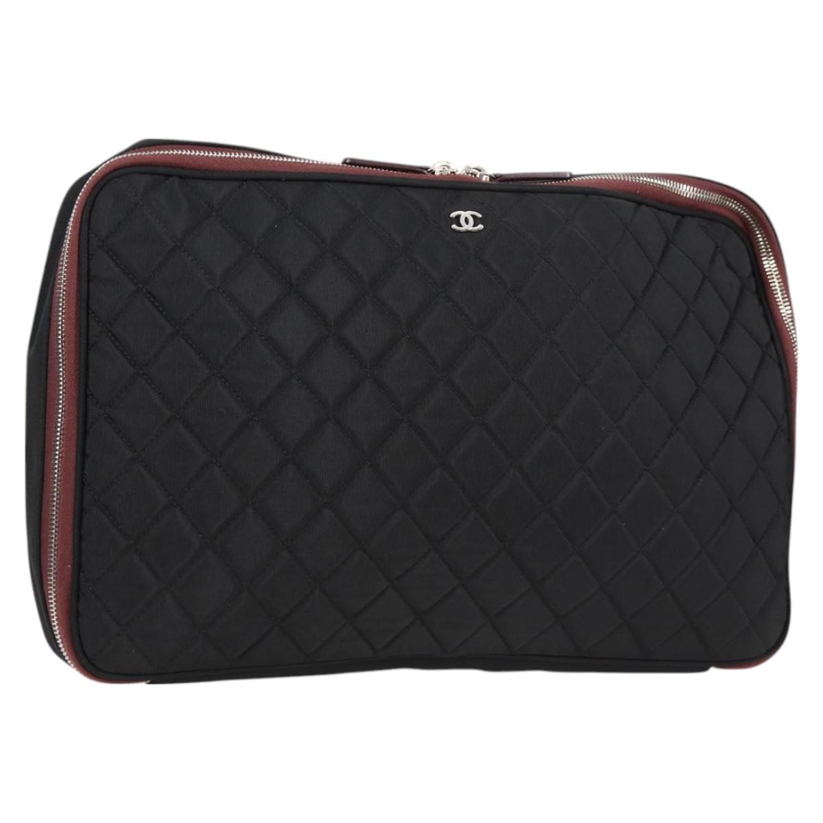 Chanel Cc, Black, NYLON, clutch