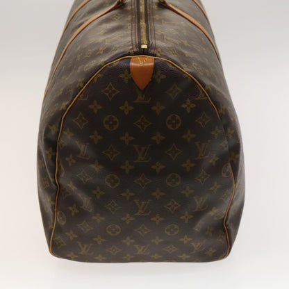 Louis Vuitton Keepall 60, Brown, Canvas, travel