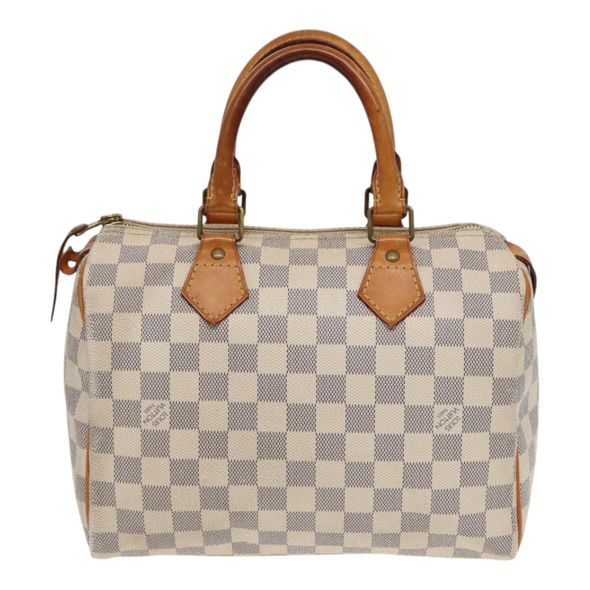 Louis Vuitton Speedy 25, White, Canvas, handbag