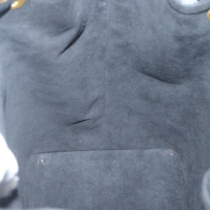 Louis Vuitton Petit Noé, Black, Leather, shoulder