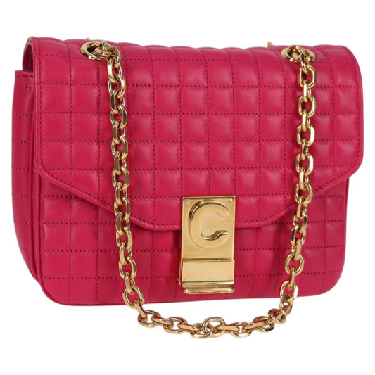 Céline C Bag, Pink, Leather, shoulder