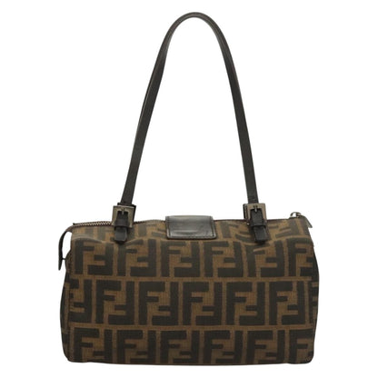 Fendi Vintage Bento Box Bag Zucca Canvas, BROWN, CANVAS, Handbag