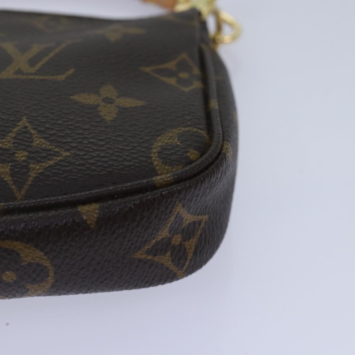 Louis Vuitton Pochette Accessoire, Brown, Canvas, clutch