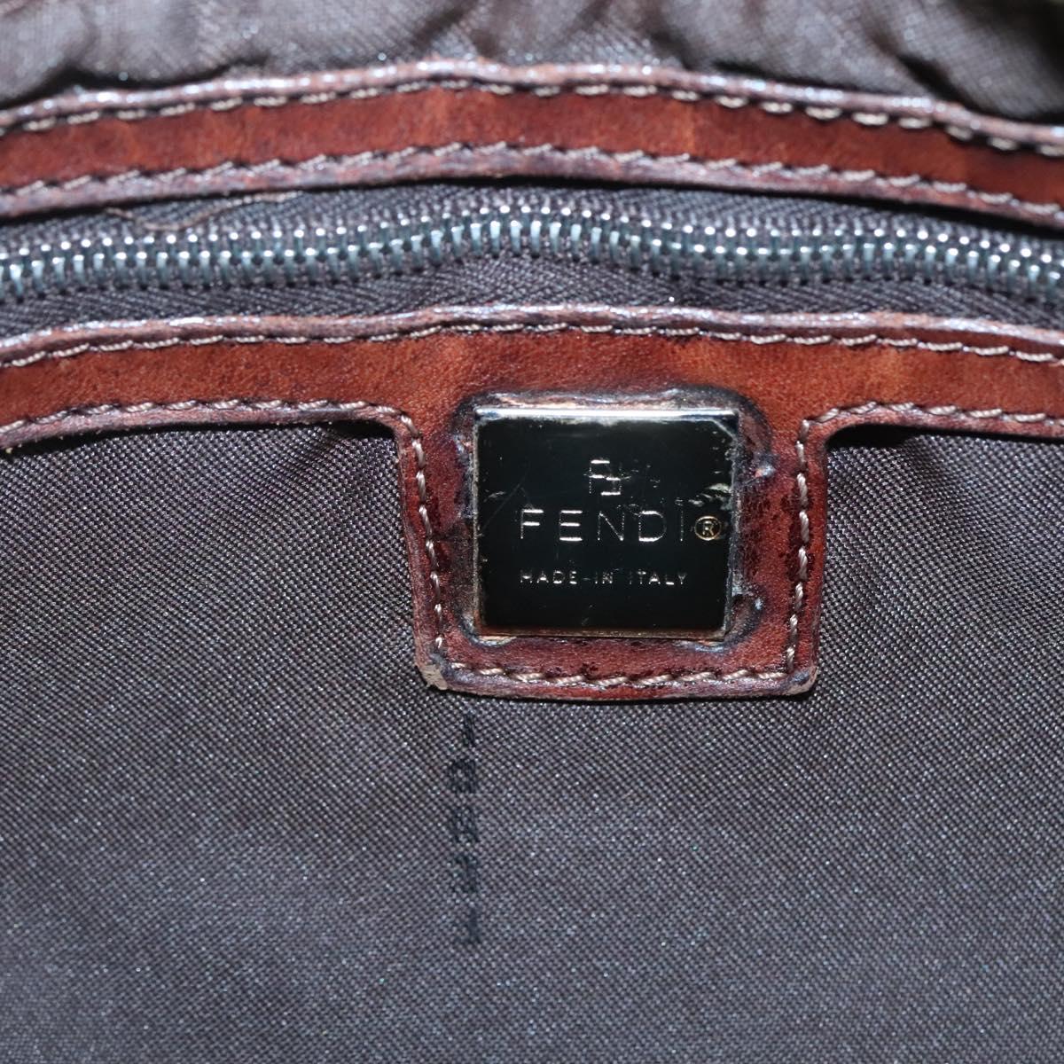 Fendi Mamma Baguette, Beige, Canvas, shoulder