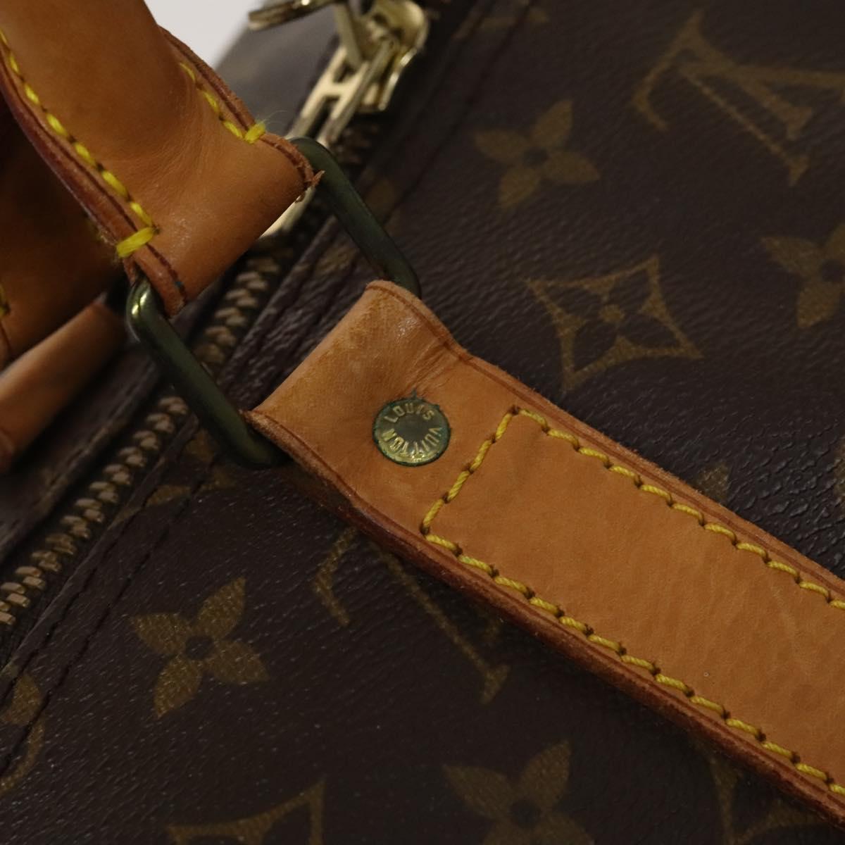 Louis Vuitton Keepall Bandoulière 55, Brown, Canvas, travel