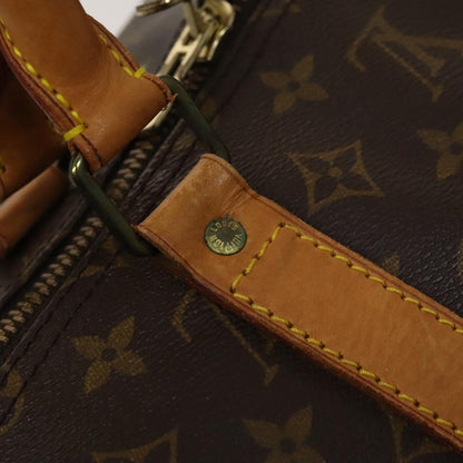 Louis Vuitton Keepall Bandoulière 55, Brown, Canvas, travel