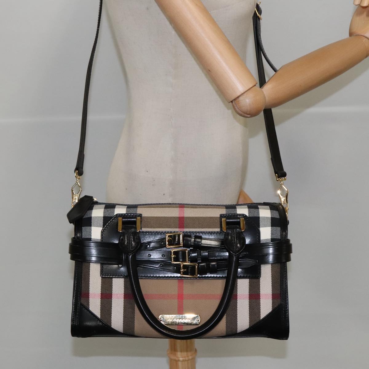 Burberry Nova Check, Beige, Canvas, handbag