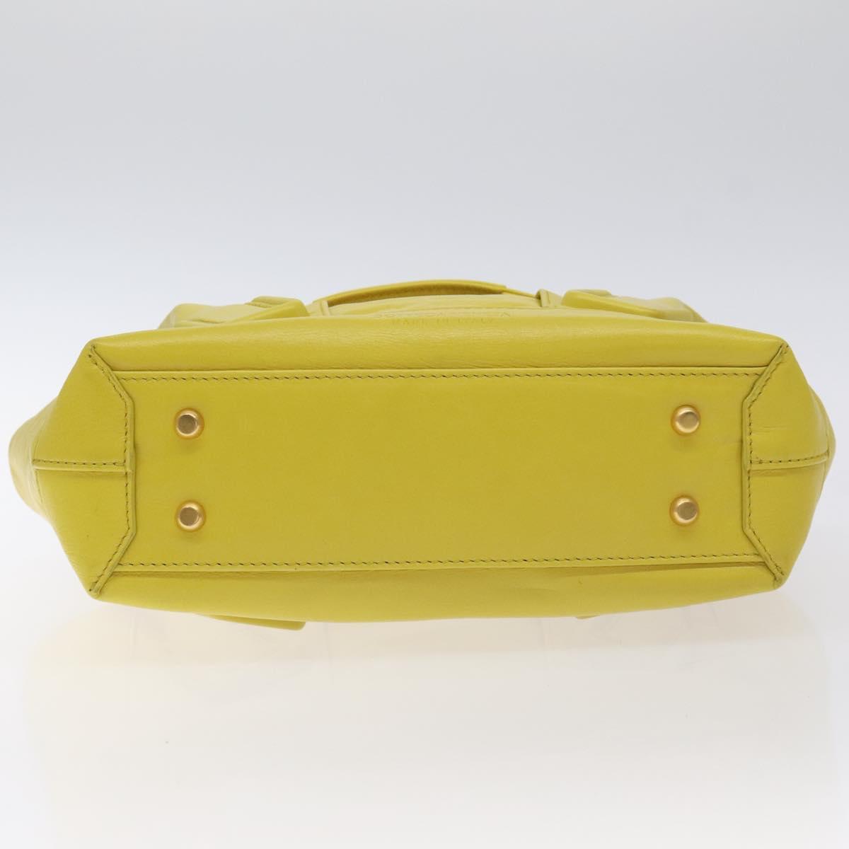 Bottega Veneta Arco, Yellow, Leather, shoulder