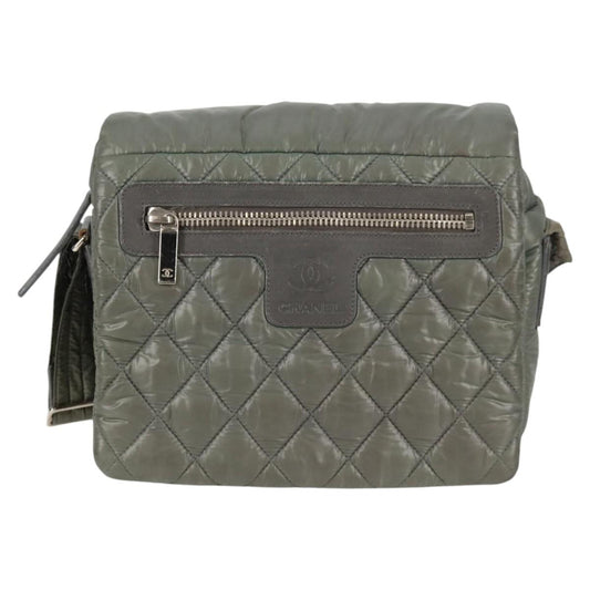 Chanel Coco Cocoon, Khaki, NYLON, shoulder