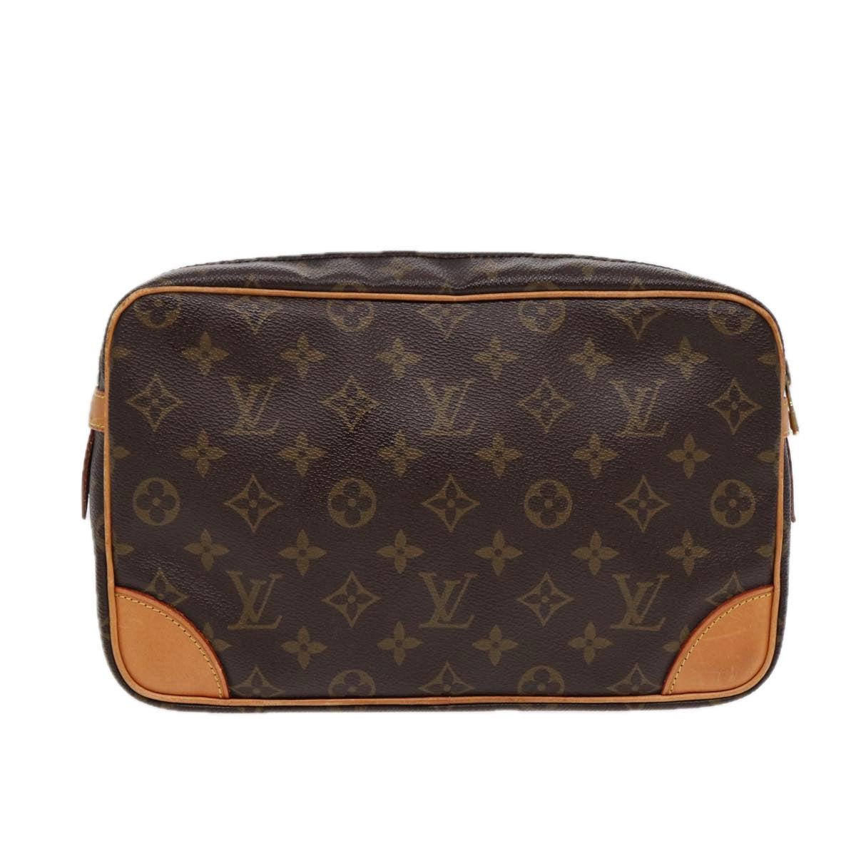 Louis Vuitton Compiegne 28, Brown, Canvas, clutch