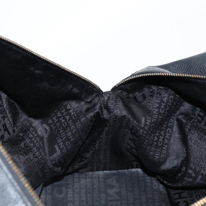 Chanel Chocolate bar, Black, Leather, handbag