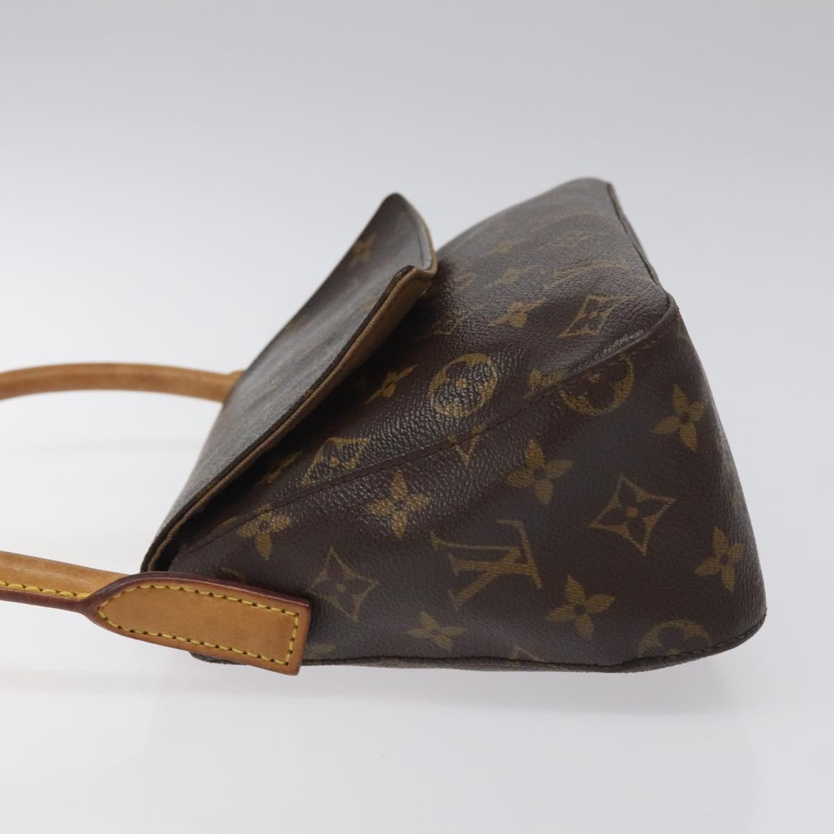 Louis Vuitton Mini looping, Brown, Canvas, shoulder