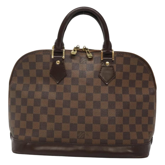 Louis Vuitton Alma, Brown, Canvas, handbag