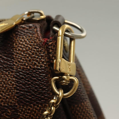 Louis Vuitton Eva, Brown, Canvas, shoulder
