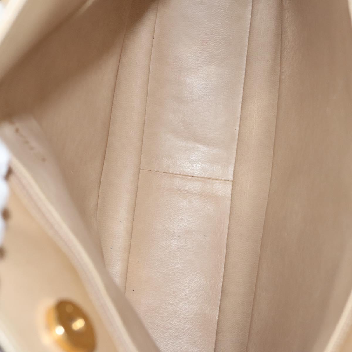 Chanel Coco Mark, Beige, Leather, shoulder