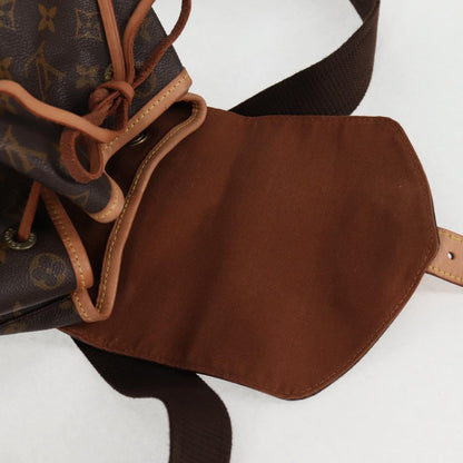 Louis Vuitton Montsouris GM, Brown, Canvas, backpack