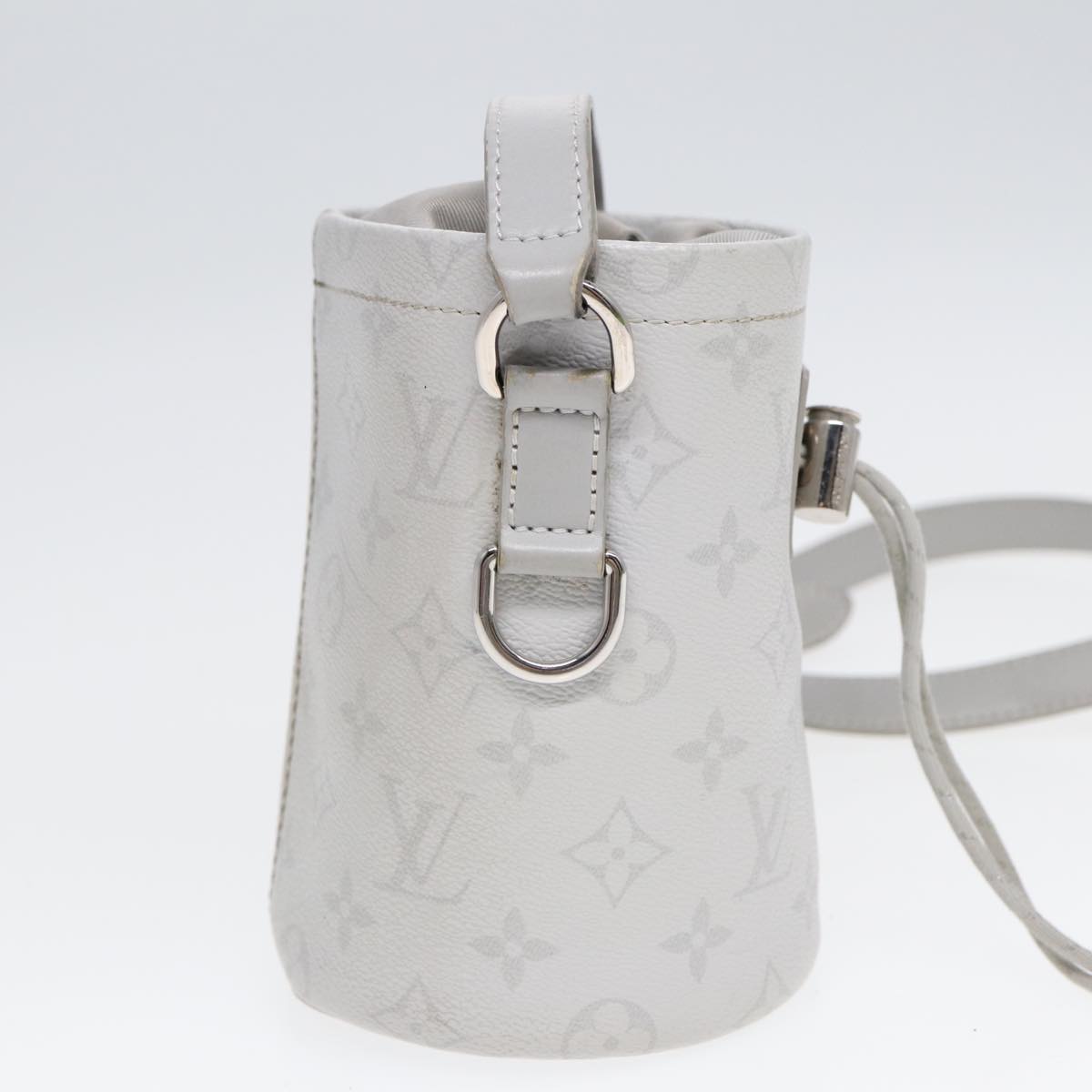 Louis Vuitton Chalk Nano, White, Leather, shoulder