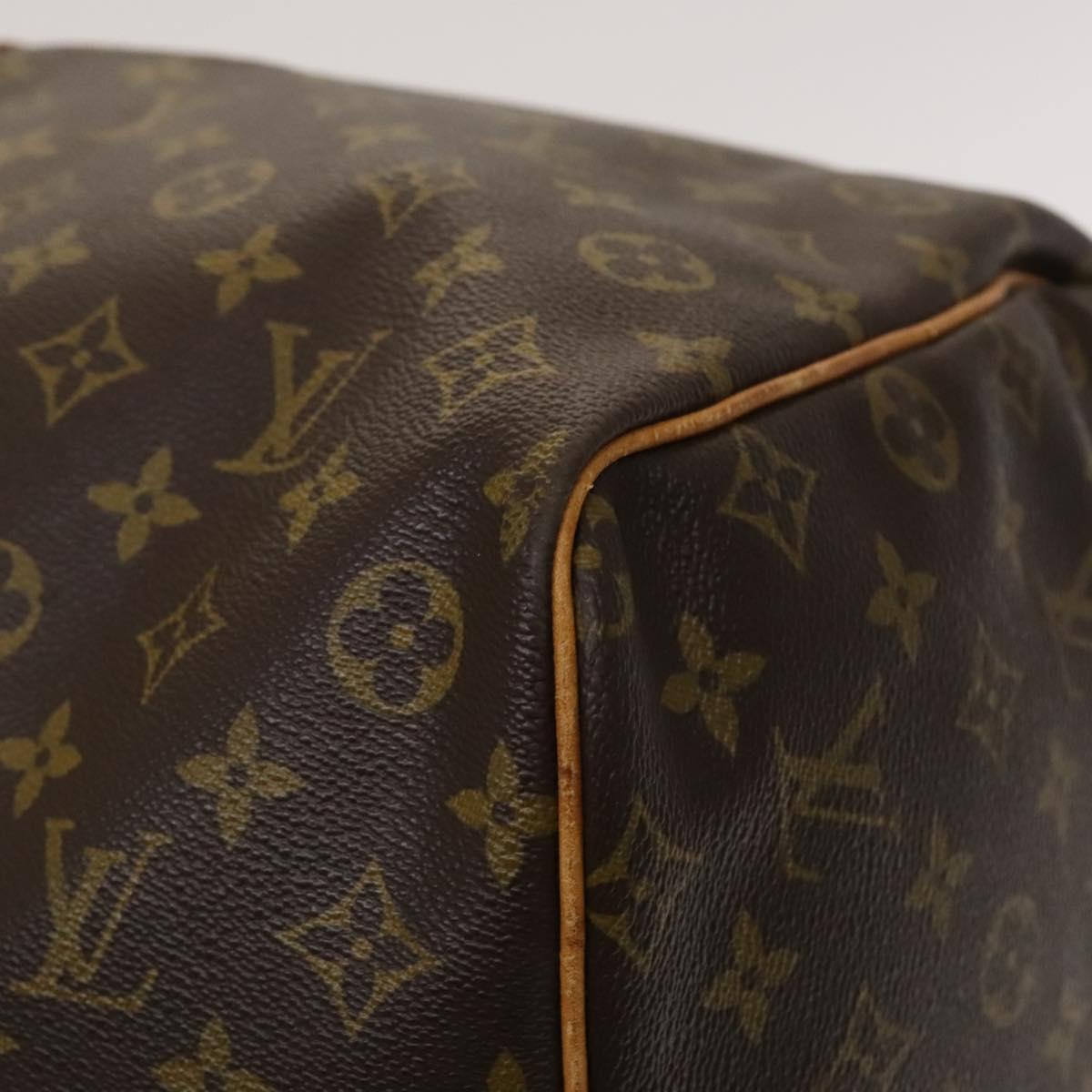 Louis Vuitton Keepall 60, Brown, Canvas, travel