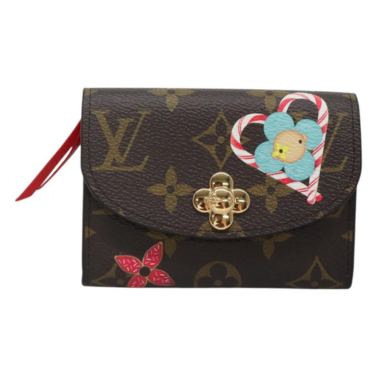 Louis Vuitton Rosalie, Brown, Canvas, wallet