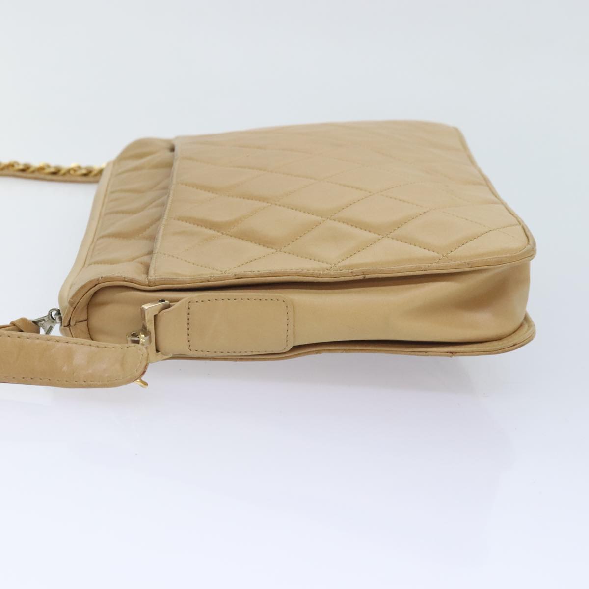 Chanel Camera, Beige, Leather, shoulder