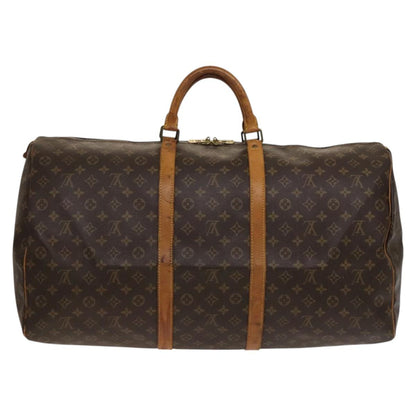 Louis Vuitton Keepall 60, Brown, Canvas, travel