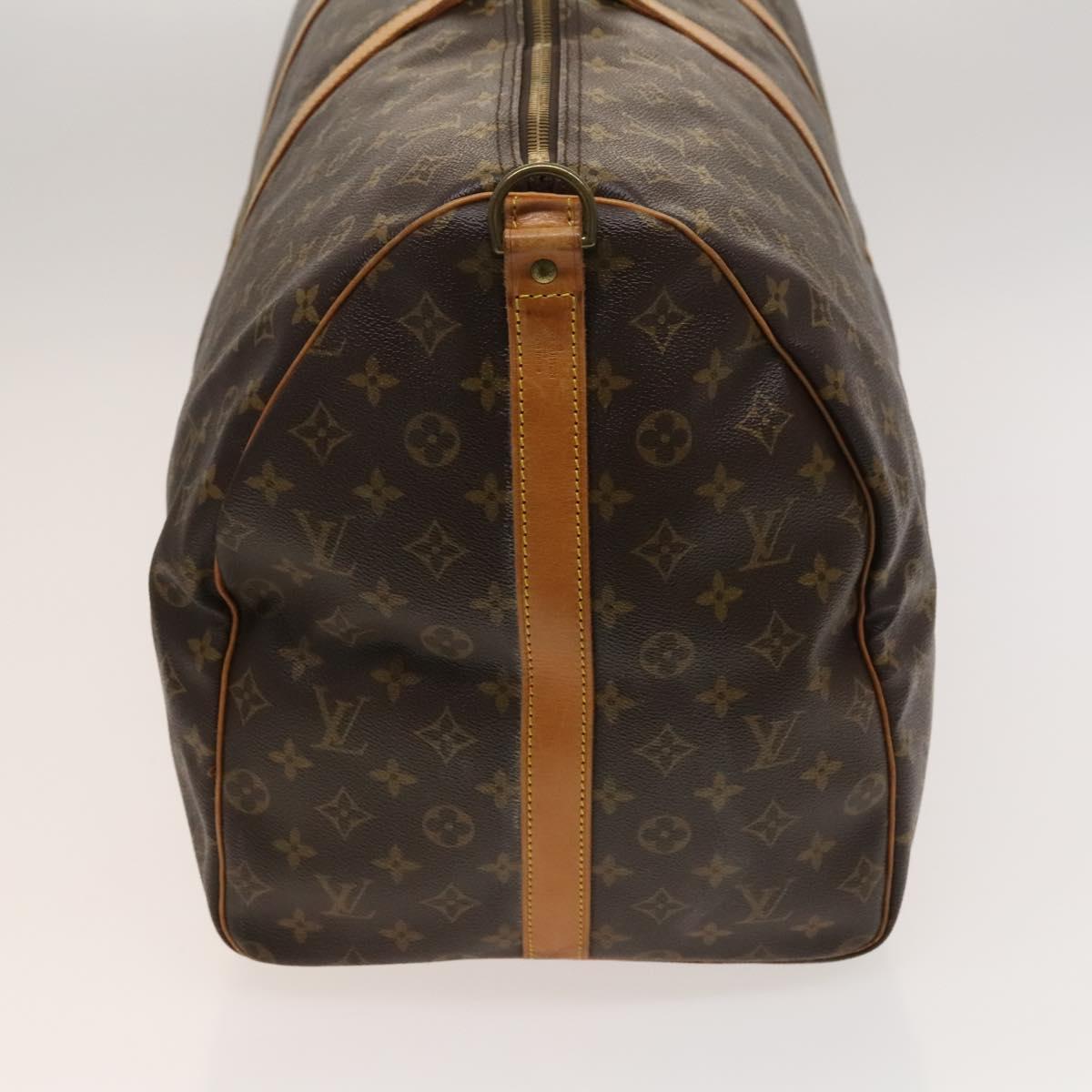 Louis Vuitton Keepall Bandoulière 60, Brown, Canvas, travel